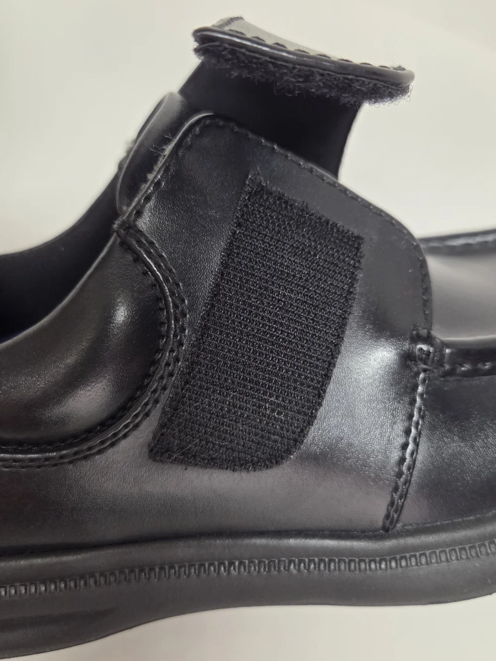 Hush Puppies Gil Black Leather Comfort Shoes Men’s 9 Wide. #0238